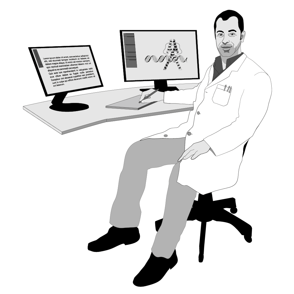 Dr. Guido Hegasy zeichnet medizinische Illustrationen.